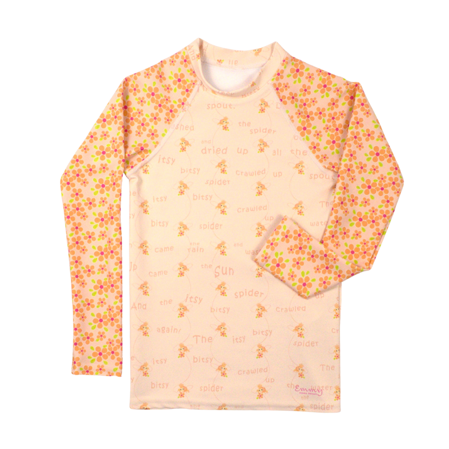 Girls Itsy Bitsy Spider Rash Guard