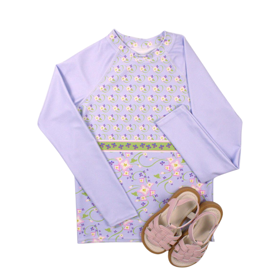 Girls Morning Glory Long Sleeve Tangle Rash Guard